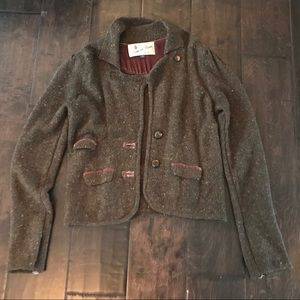 Anthropologie sweater blazer